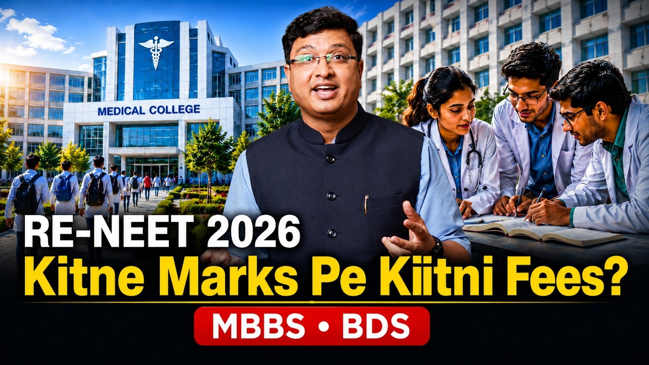 RE-NEET 2026: Kitne Marks Pe Kitni Fees? Marks Wise Breakdown | NV Sir Analysis #neet #nvsir