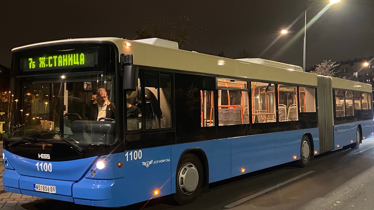 2008 Scania HESS NUA #1100 JGSP Novi Sad (ex #168 BBA Arau)| Linija 7B | 12.10.2024.