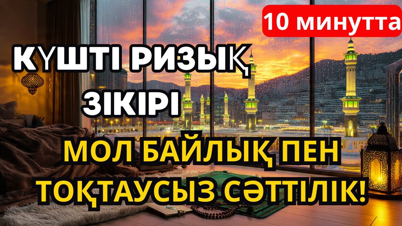 КҮШТІ РИЗЫҚ ЗІКІРІ: МОЛ БАЙЛЫҚ ПЕН ТОҚТАУСЫЗ СӘТТІЛІК!