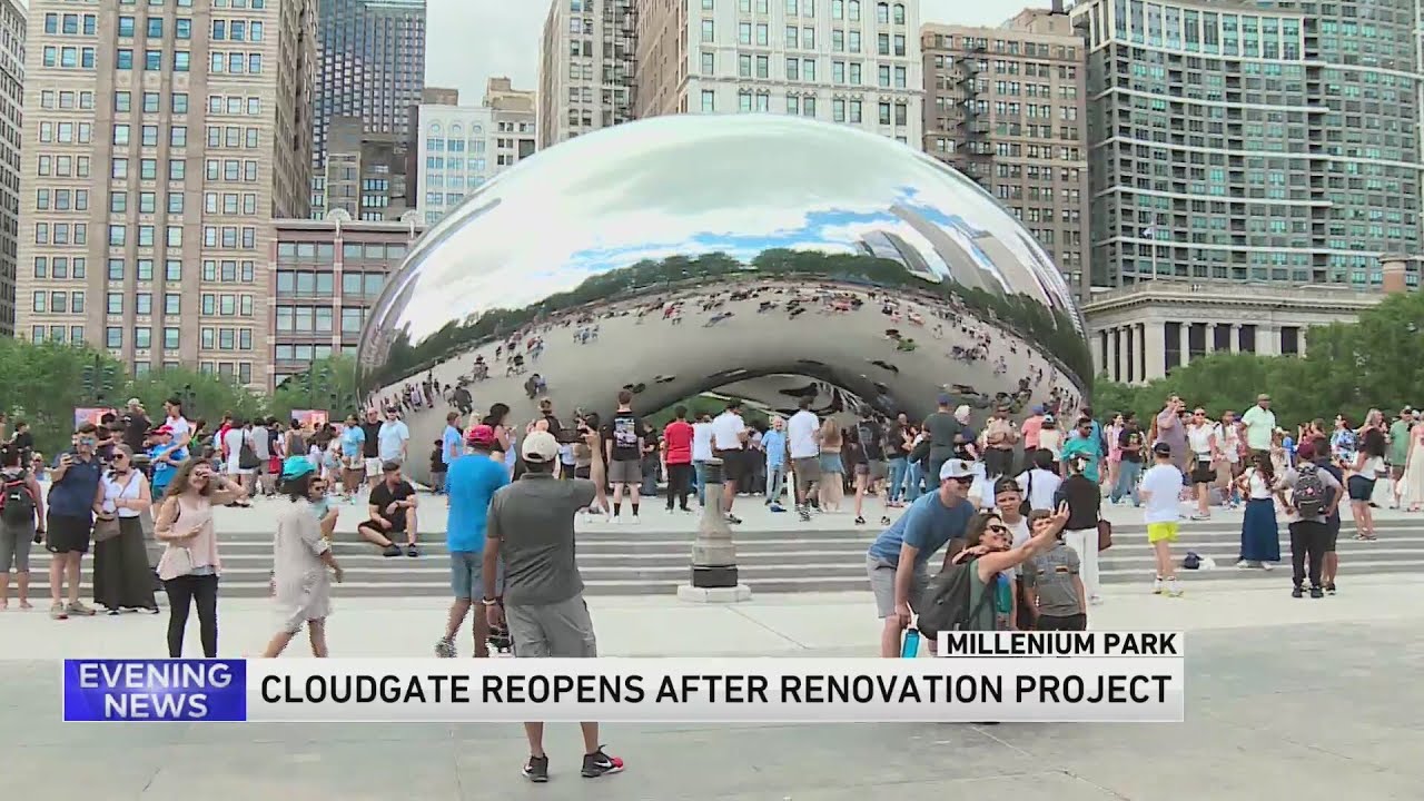 'The Bean' reopens to the public in Millennium Park after nearly a year of renovations