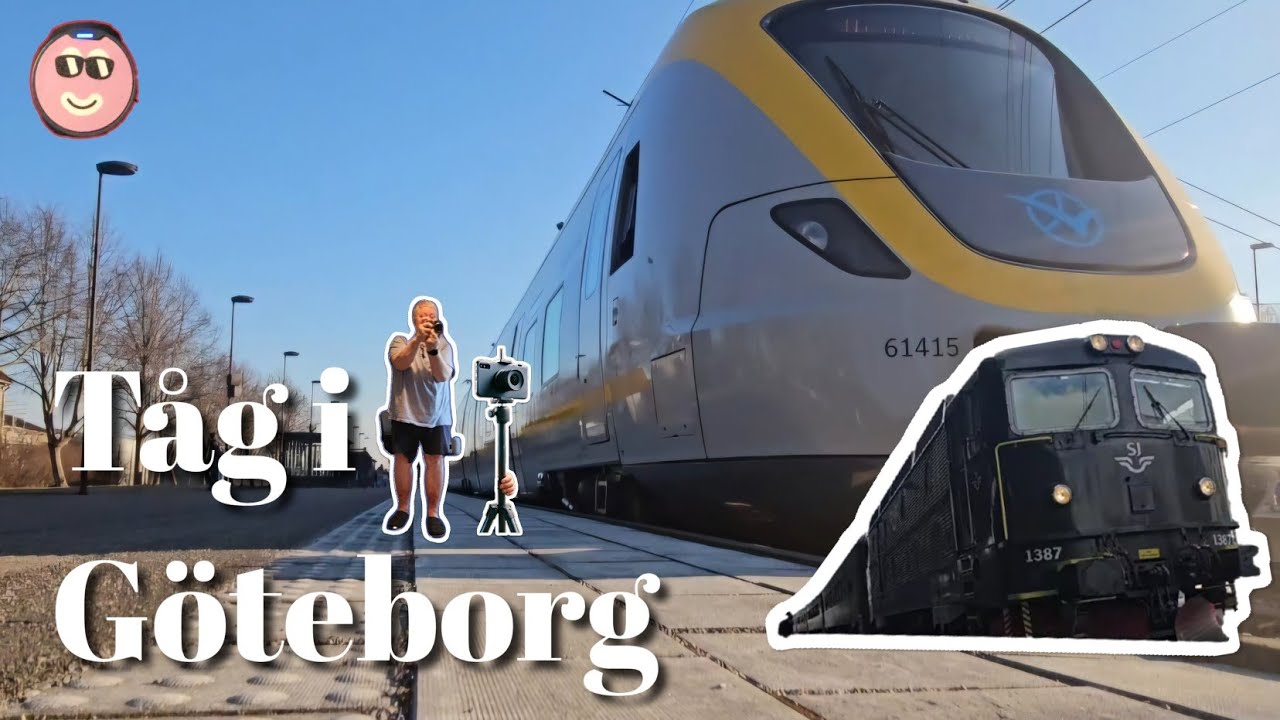 Tåg I Göteborg Västtrafik Lindome  o Några andra tåg