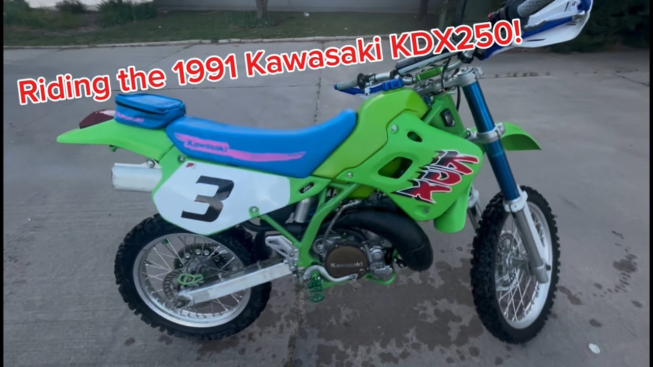 Trail Riding my 1991 Kawasaki KDX250