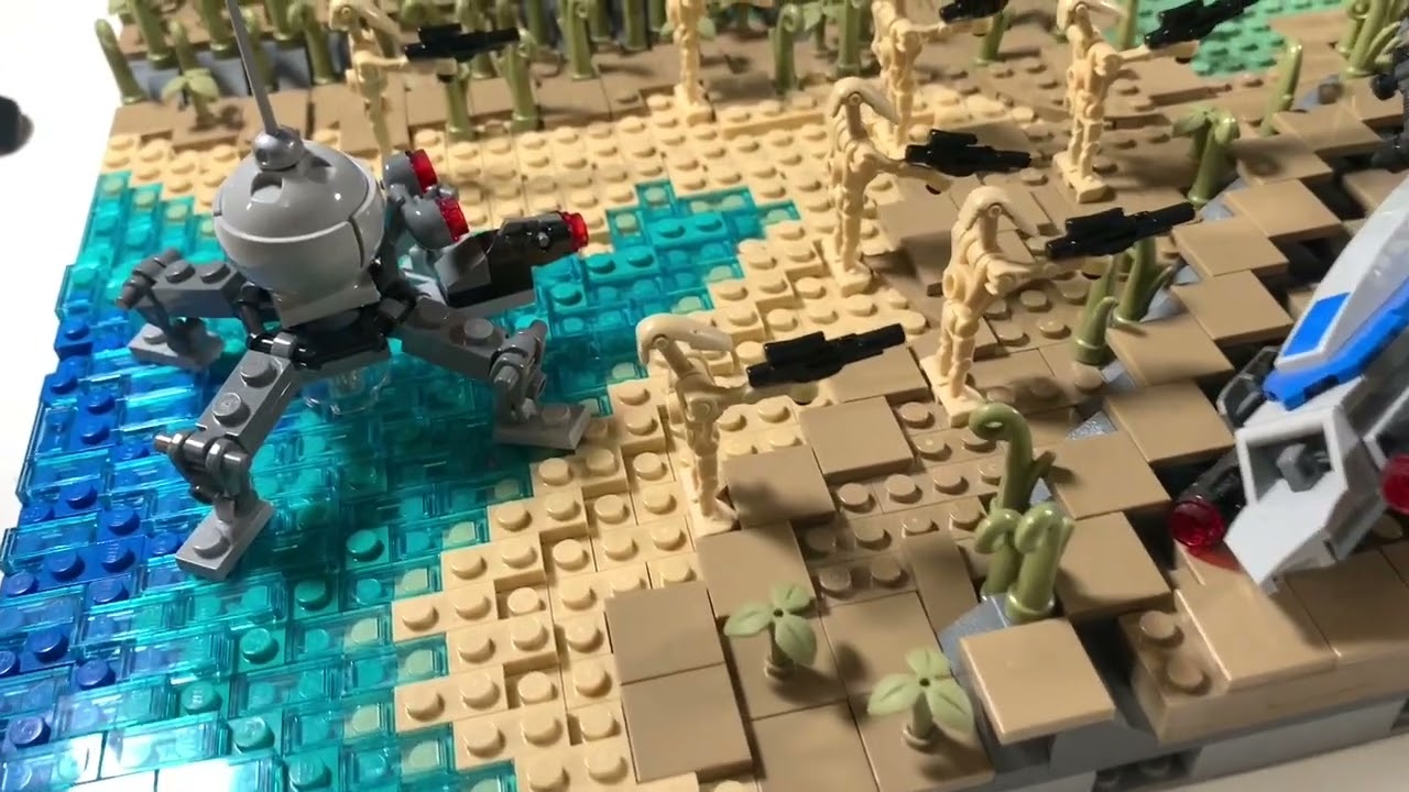 Lego Star Wars Diorama…501 Clone Troopers vs Droid Army ( MOC )…