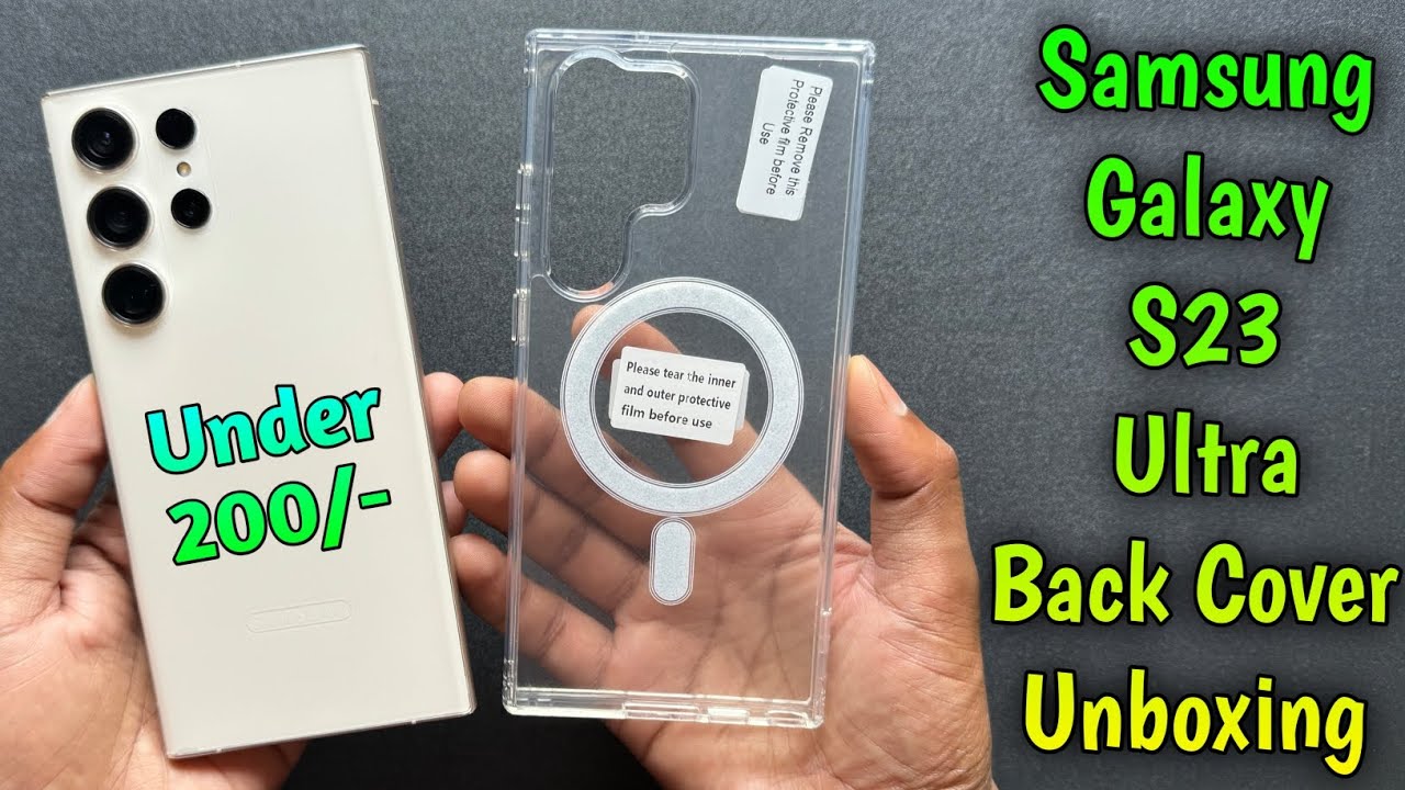 Samsung Galaxy S23 Ultra MagSafe Clear Case Unboxing 👌 Under 200₹ Only Review🔥🔥🔥#samsung #backcover