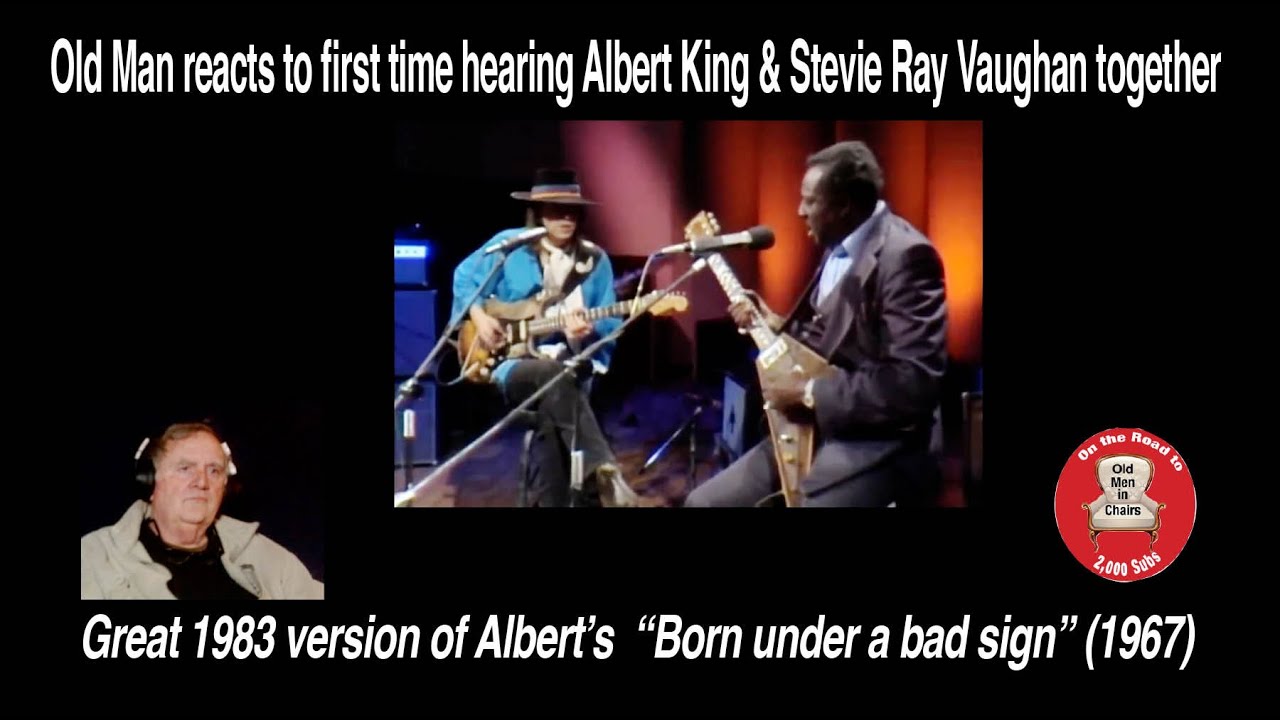 Old Man reacts to Albert King and Stevie Ray Vaughn performing, 