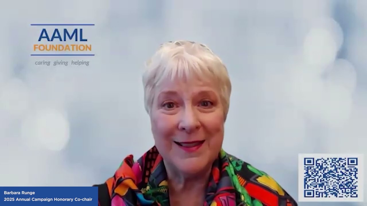 AAML Foundation Update: Greetings from Barbara Runge