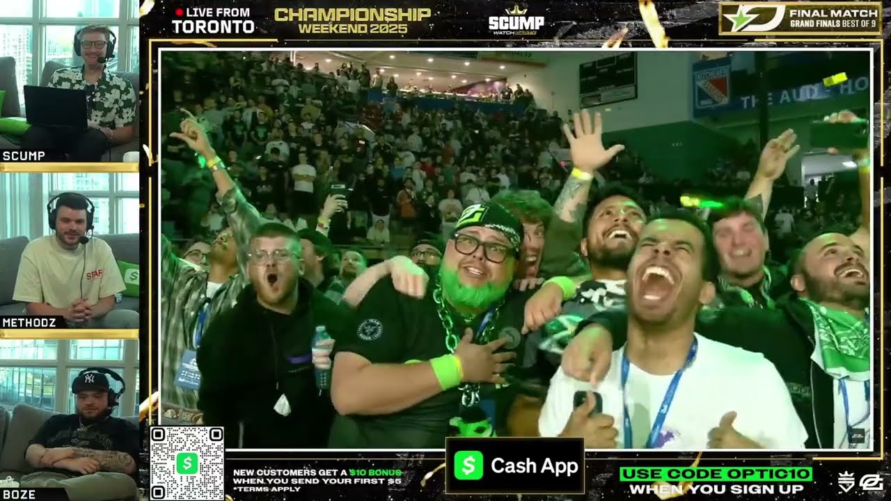 MY REACTION TO OpTic WINNING CHAMPS! B2B!!!!!!!!!!