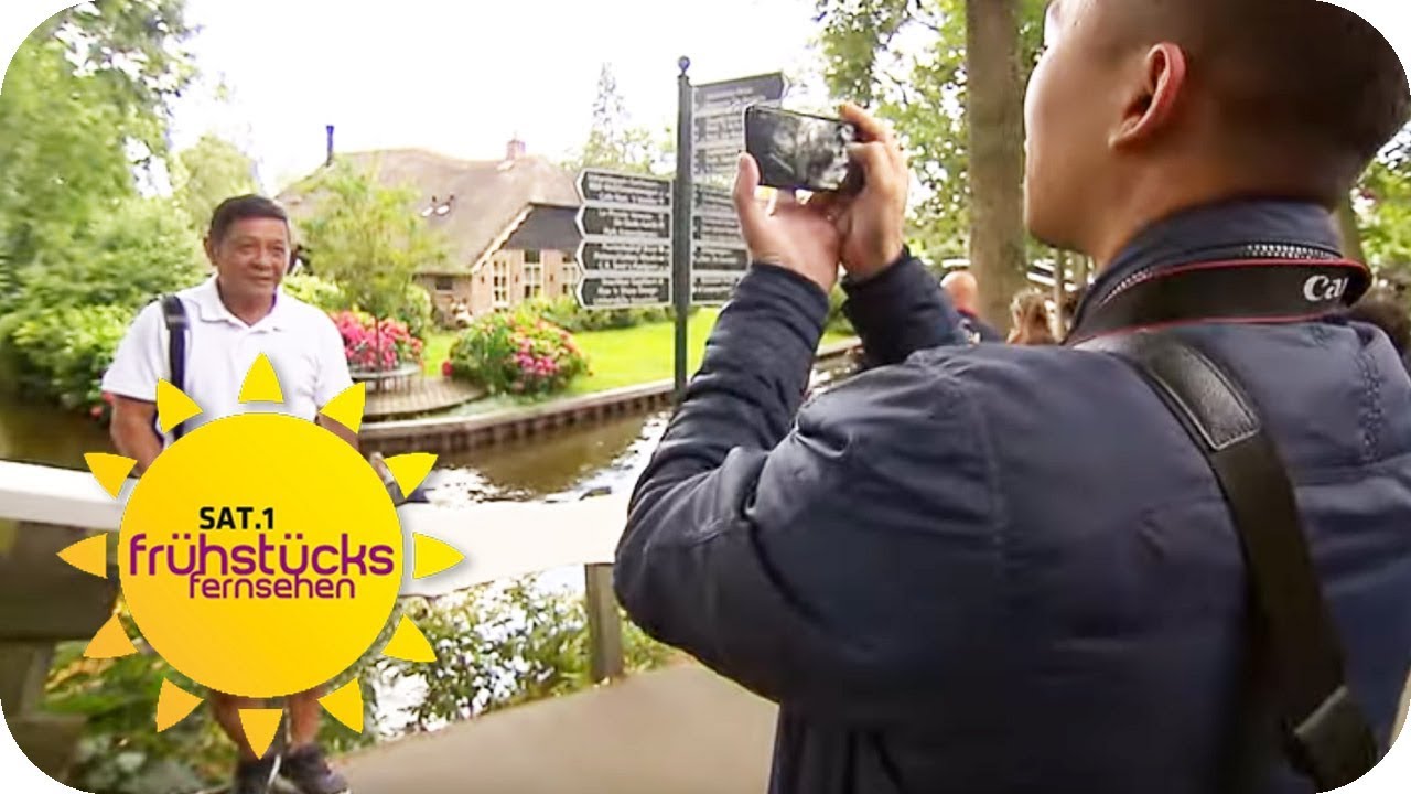 Asiaten-Ansturm im niederländischen Dorf Giethoorn! | SAT.1 Frühstücksfernsehen