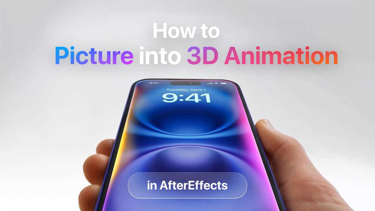 How to turn any IMAGE into a 3D ANIMATION in AfterEffects