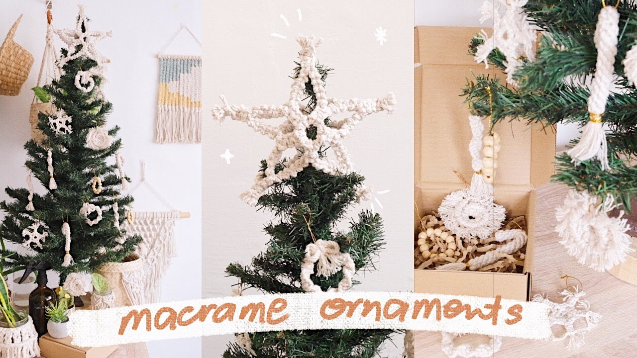 3D Macrame Star Tree Topper and Christmas Tree Decor Tutorial | Silent Vlog Ph