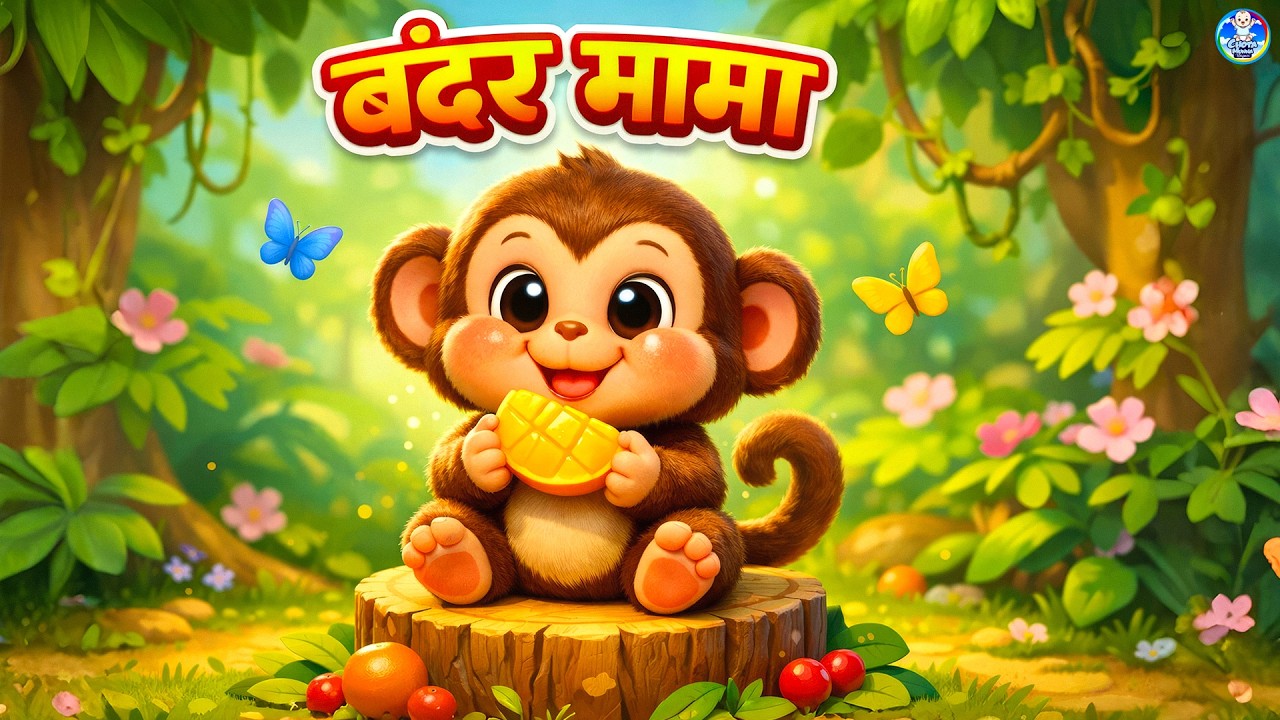 Bandar Mama Pahan Pajama | बंदर मामा पहन पजामा Popular Hindi Nursery Rhymes | #cartoon