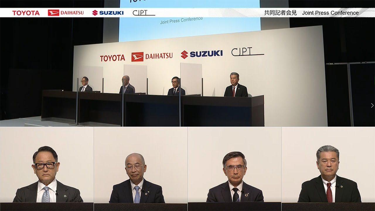 Joint Press Conference by Suzuki, Daihatsu, and Toyota