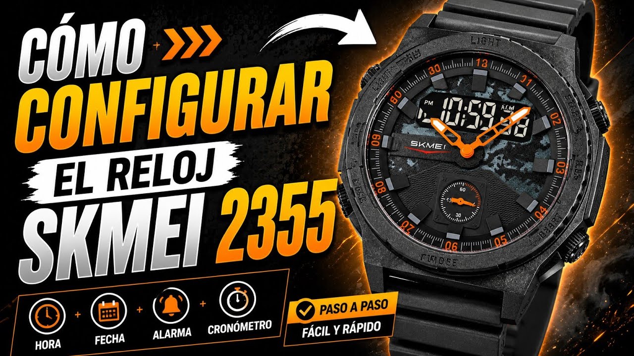 Cómo Configurar Reloj SKMEI 2355