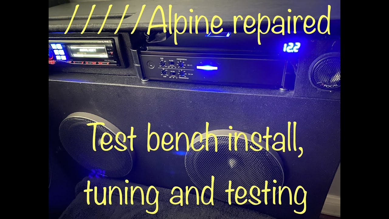 Alpine PDX-F4 Repaired & test bench tuning