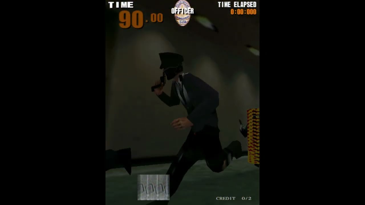 Police 911 2 (Police 24/7 2) running at decent speed in MAME