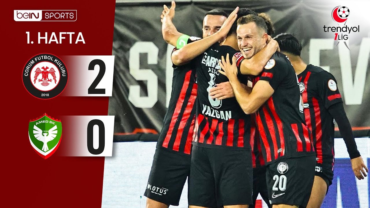 Çorum FK (2-0) Amed Sportif Faaliyetler | 1. Hafta Maç ÖZETİ | Trendyol 1. Lig - 2025/26