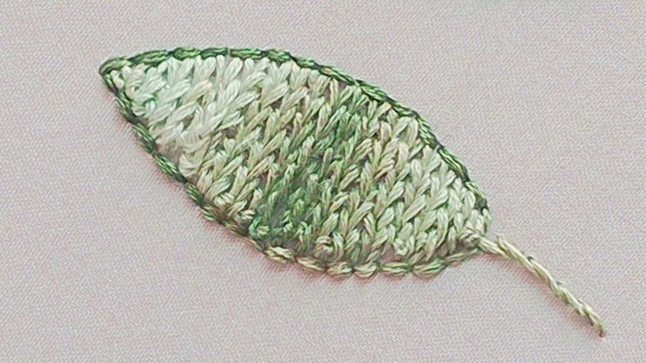 Beautiful & Easy Leaf Hand Embroidery Tutorial