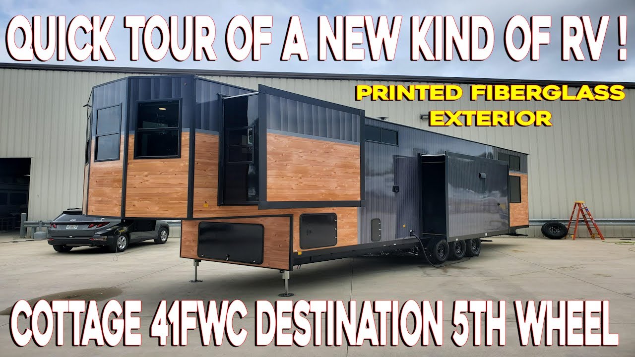 New Style of RV! 2025 Cottage 41FWC destination fifth wheel by Forestriver RVs at Couchs RV Nation