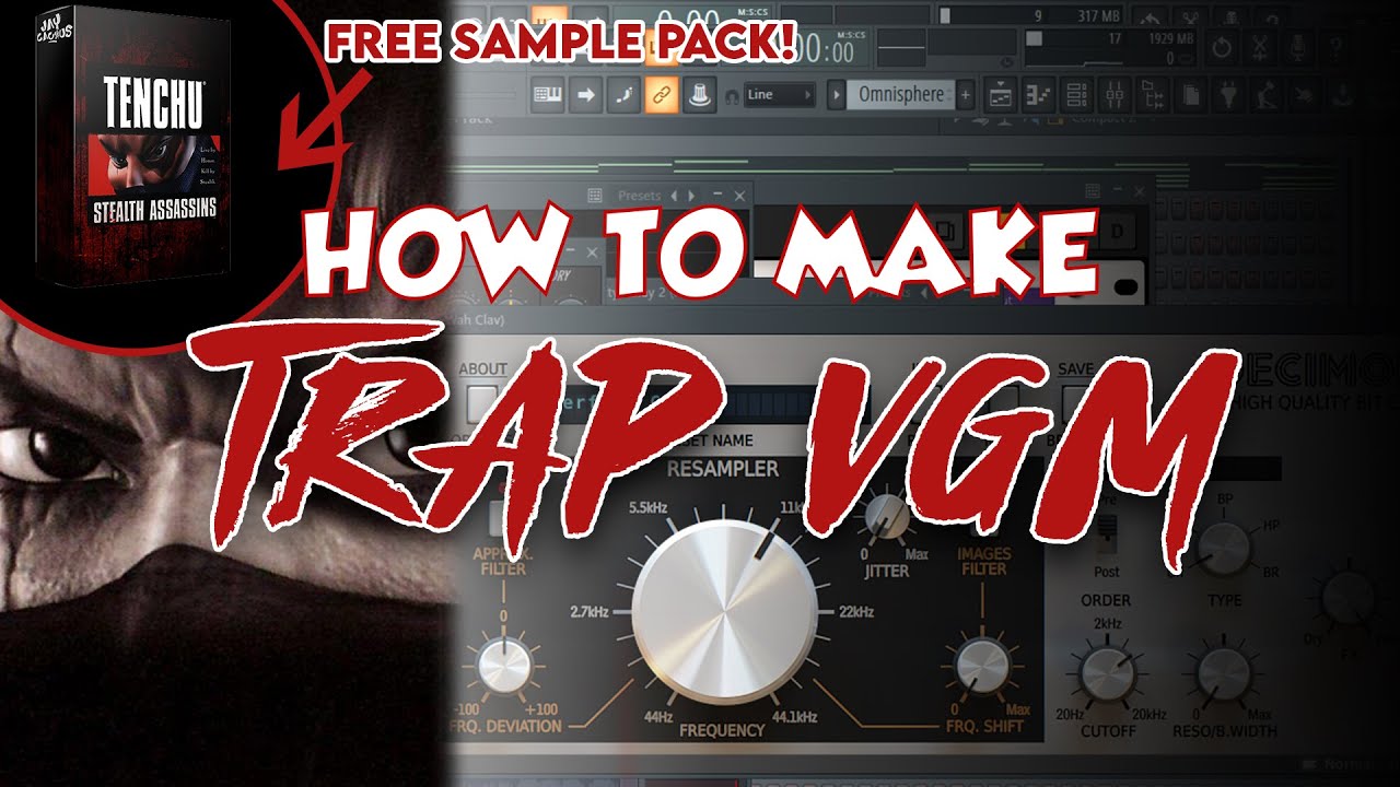 Making A Beat for Playstation - Free Sample Pack + FLP (how to make trap VGM)