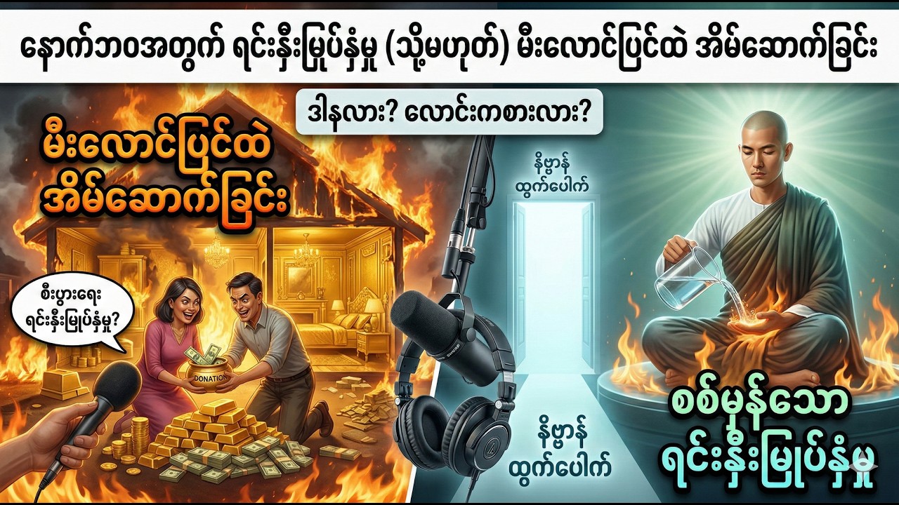 နောက်ဘဝအတွက် ရင်းနှီးမြှုပ်နှံမှု (သို့မဟုတ်) မီးလောင်ပြင်ထဲ အိမ်ဆောက်ခြင်း #ဒါန #သံသရာ #နိဗ္ဗာန်