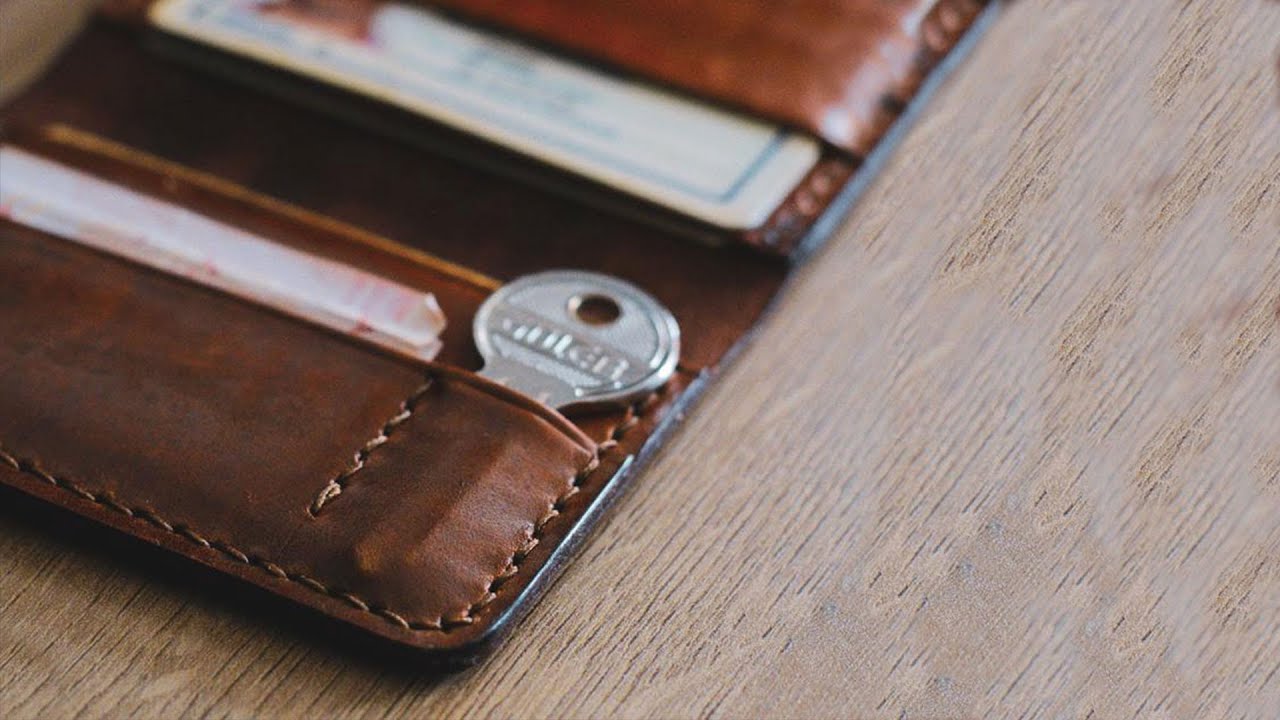 Slim and Durable! How to Make Leather Wallet / Card Case