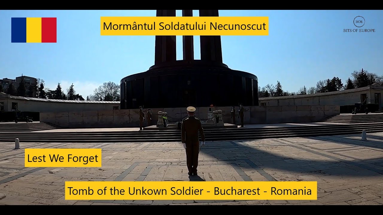 Unknown Soldier Tomb - Bucuresti, Romania - Changing of the Guard - Parcul Carol - April 2021