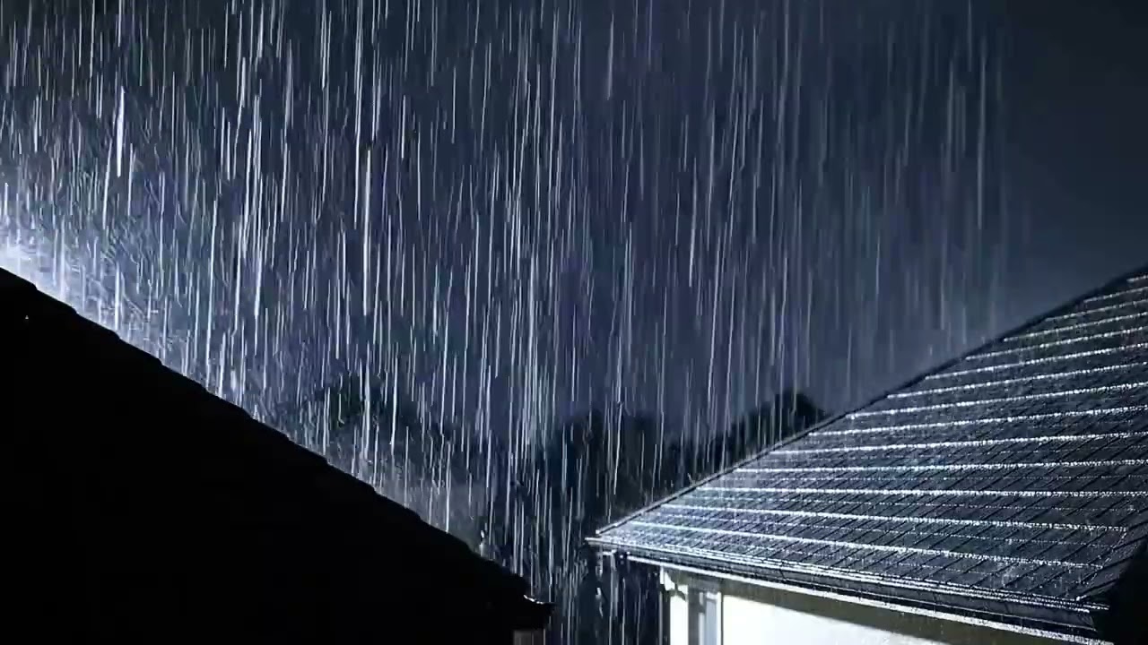 Deep Sleep Fast with Heavy Rain With Thunder ⚡ Rain Sounds for Sleep | Relaxing Storm Ambience |