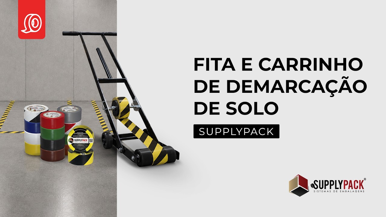 Fitas de demarca&ccedil;&atilde;o de solo - SUPPLYPACK SISTEMAS DE EMBALAGENS