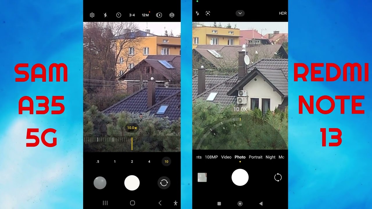 Samsung Galaxy A35 5G vs Redmi Note 13 - ZOOM Test
