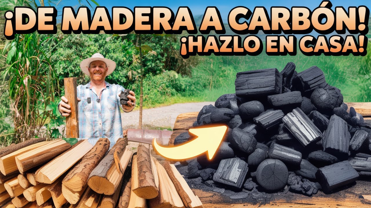 ¡Así se hace carbón de alta calidad en casa!