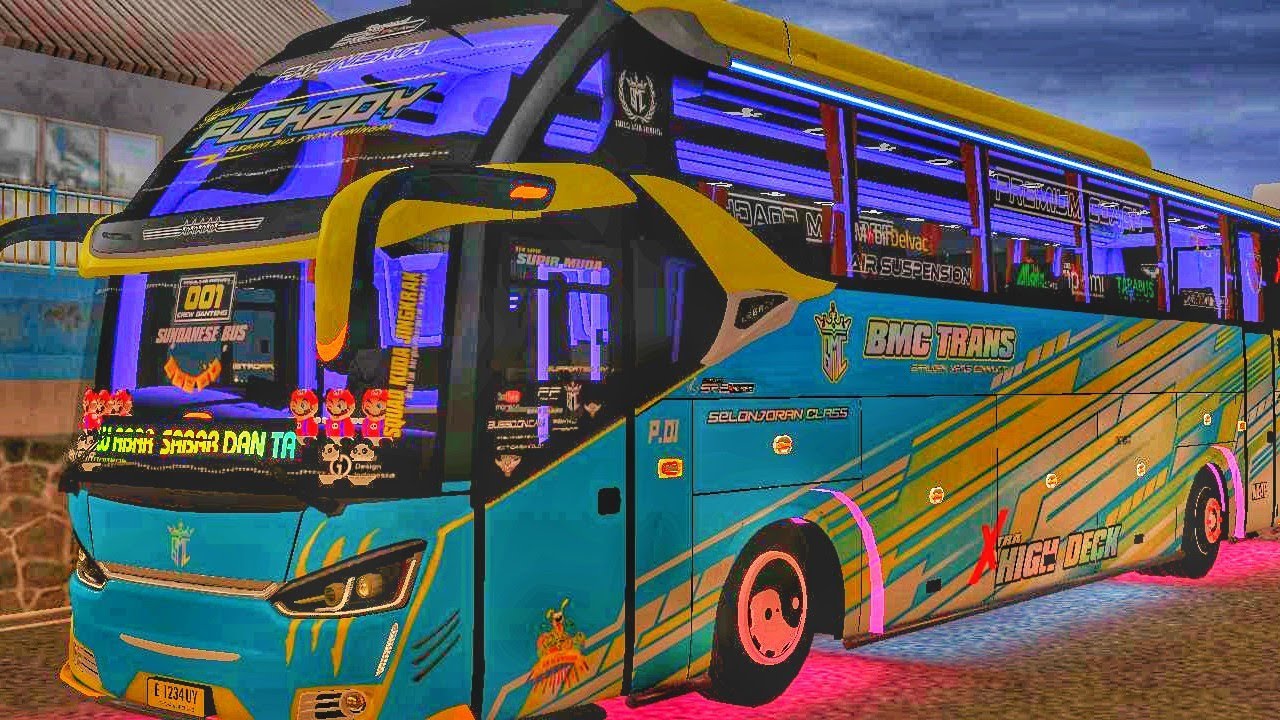 Update kodenma xhd to sr2 varian runing teks terbaru di bussid 3.7.1