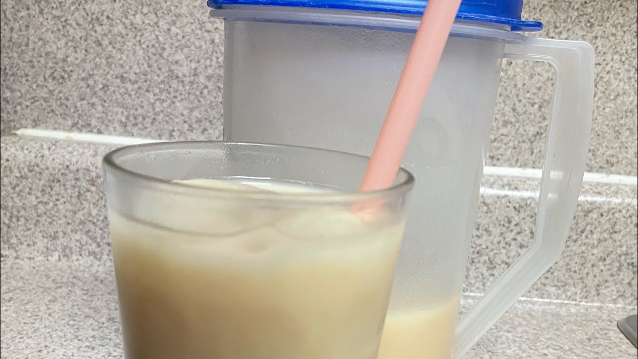 Una refrescante bebida de incaparina con leche. #refrescodeincaparina #recetafácil  #bebidasaludable