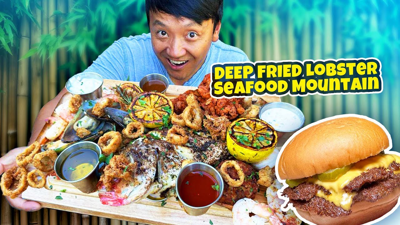 DEEP FRIED Lobster Seafood MOUNTAIN & #1 BEST Smash Burger in America