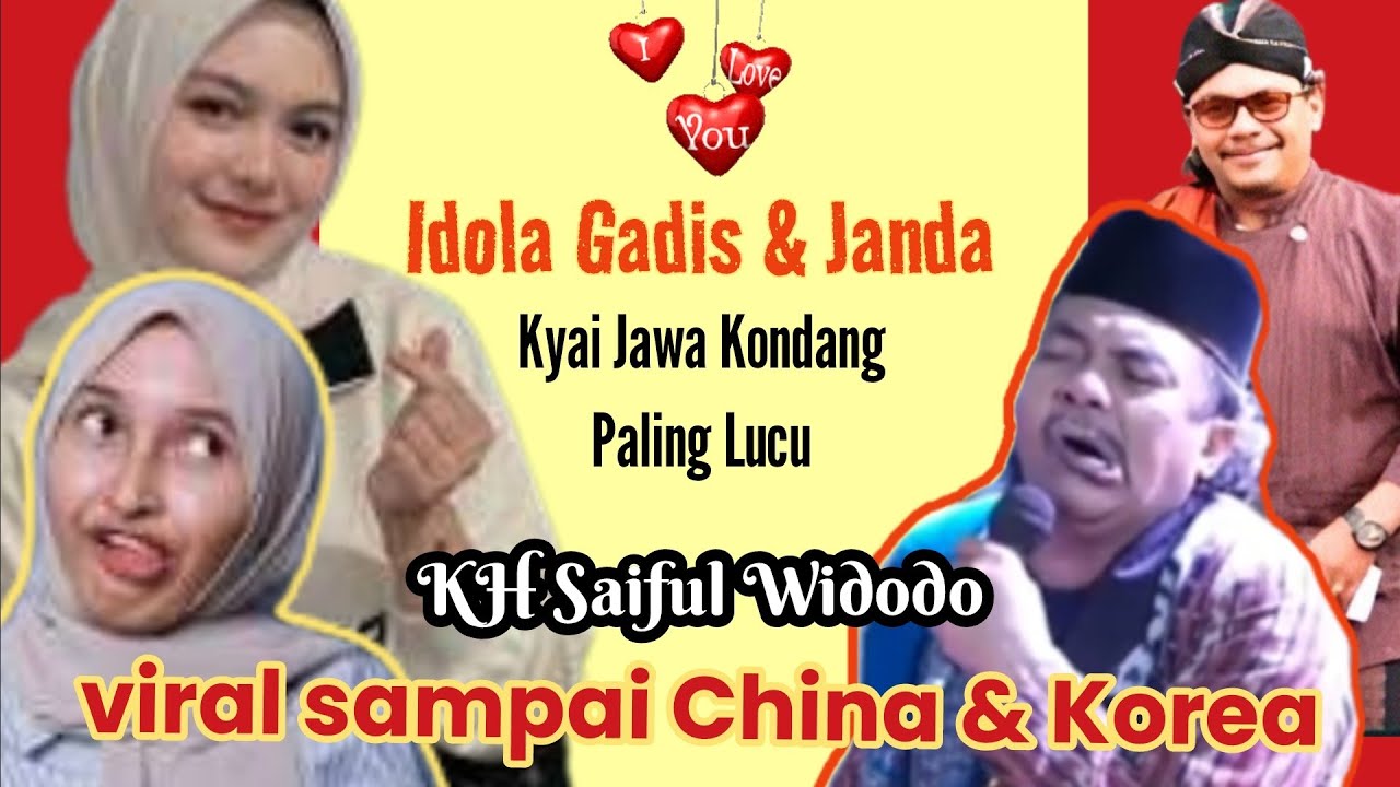 Idola Gadis & Janda, Ini Kyai Jawa Kondang Paling Lucu Viral ke Cina Korea Rusia : KH Saiful Widodo