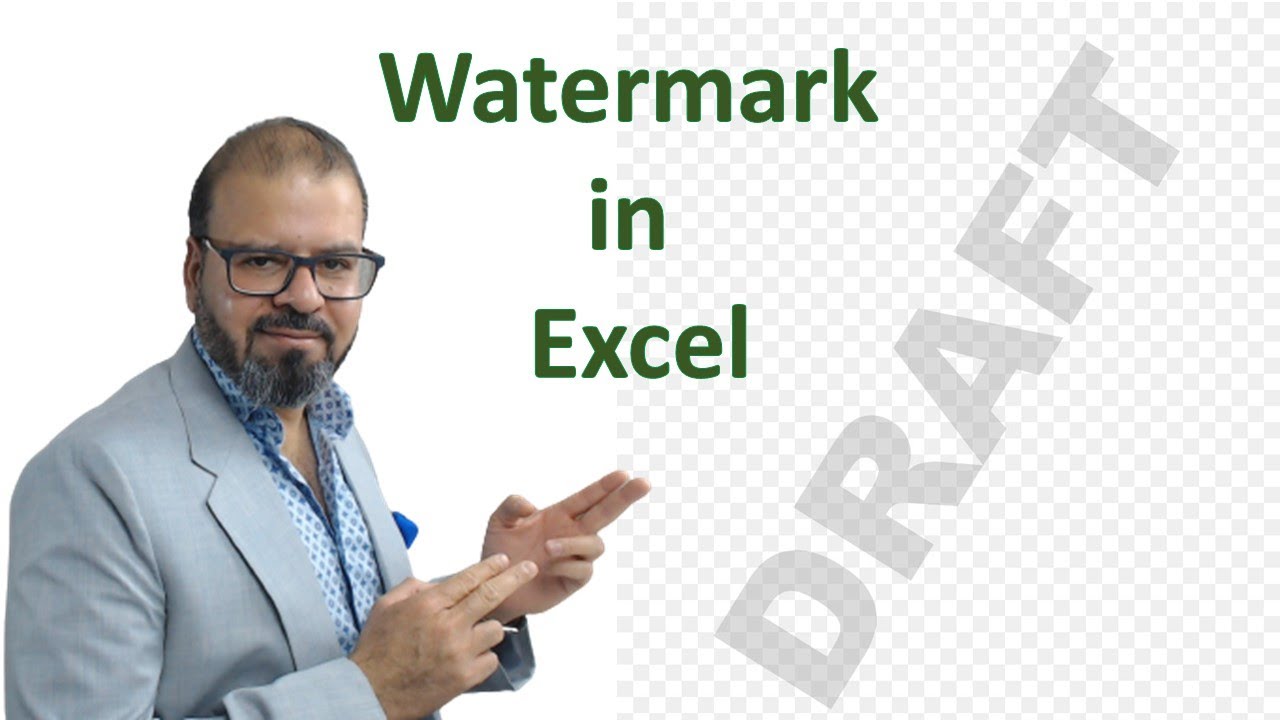 Как добавить водяной знак в таблицу Excel?