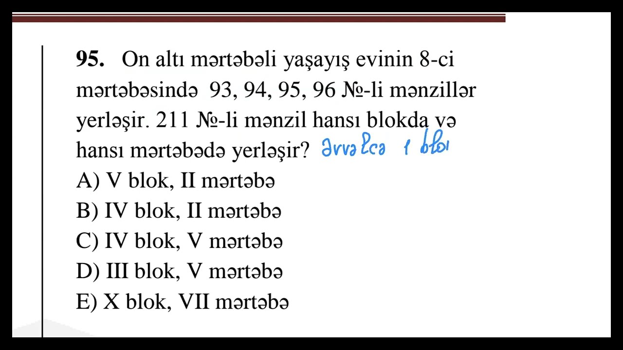 Natural ədəd məsələləri dərs izahı ikinci hissə ( Səhifə ,Təqvim , Blok məsələləri )