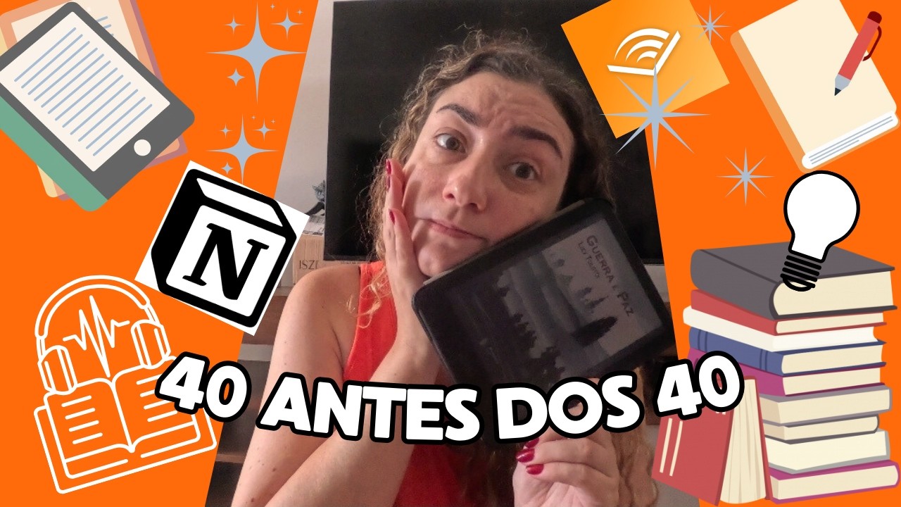 Projeto 40 antes dos 40: Os livros fundamentais para o meu repertório | Template grátis!