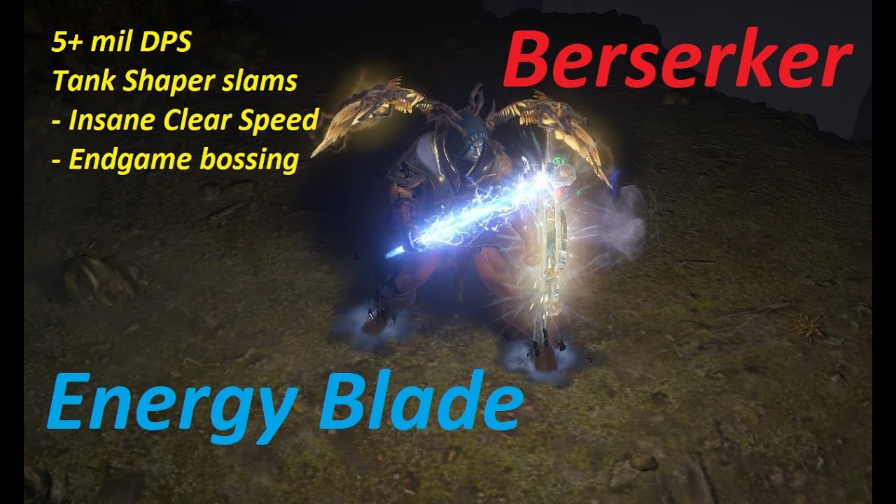 [Path Of Exile] Energy Blade Berserker Guide 3.18 Sentinel Updated