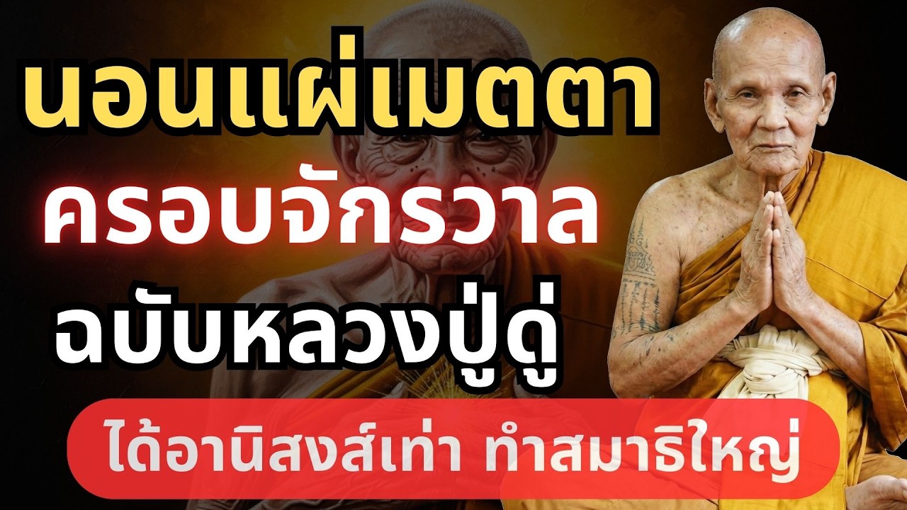 นอนแผ่เมตตา ครอบจักรวาล ฉบับหลวงปู่ดู่ ได้อานิสงส์เท่าทำสมาธิใหญ่ #ธรรมะก่อนนอน #ตีระฆังใจ
