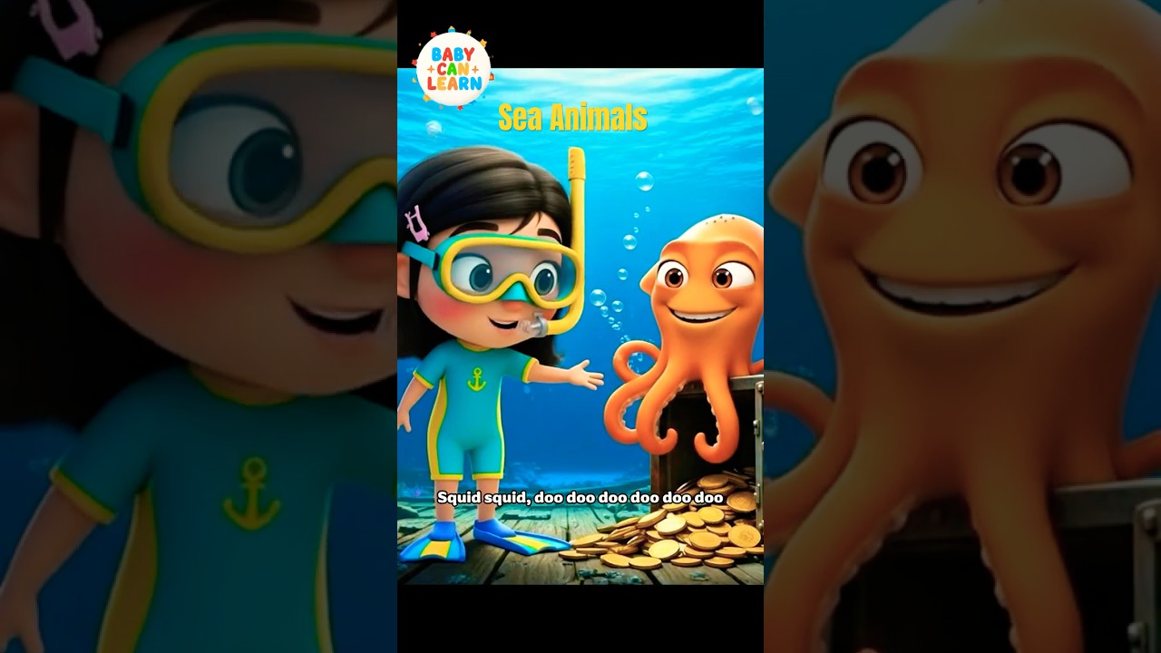 ABC Sea Animals Song | Learning the Alphabet from A to L 