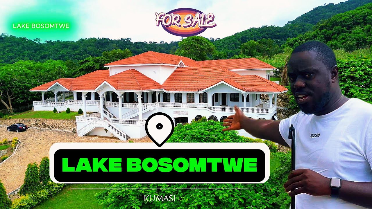 #watch - A Luxurious 5-Bedroom Lakefront Mansion for Sale at Lake Bosomtwe. #property