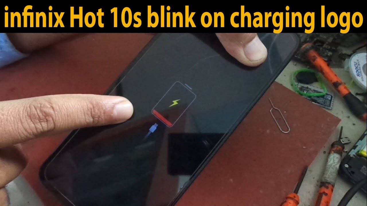 infinix Hot 10s blink on charging logo charging🔋 100% solution.