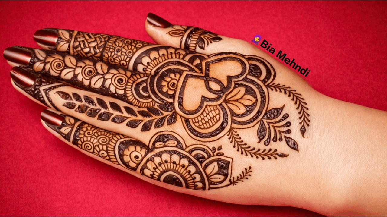 💕Heart shape mehndi design | Simple mehndi design 2026 | Eid mehandi design| Mehandi design | mehndi