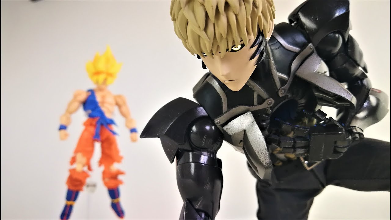 GOKU vs GENOS STOP MOTION REVIEW| One Punch Man Genos Threezero Review Action Video Film