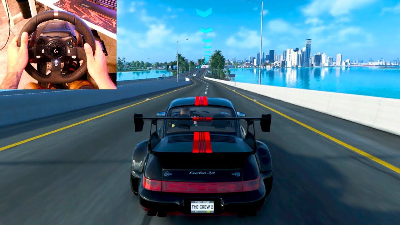 Florida Keys to Washington | Porsche 911 Turbo | The Crew 2 | Steering Wheel + Shifter Gameplay