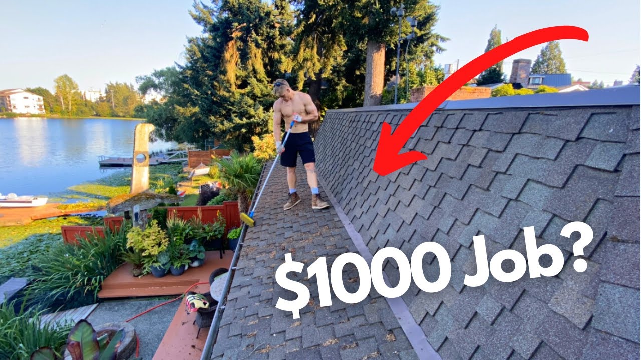 REVEALING What A $1,000 Roof Wash Job Looks Like!