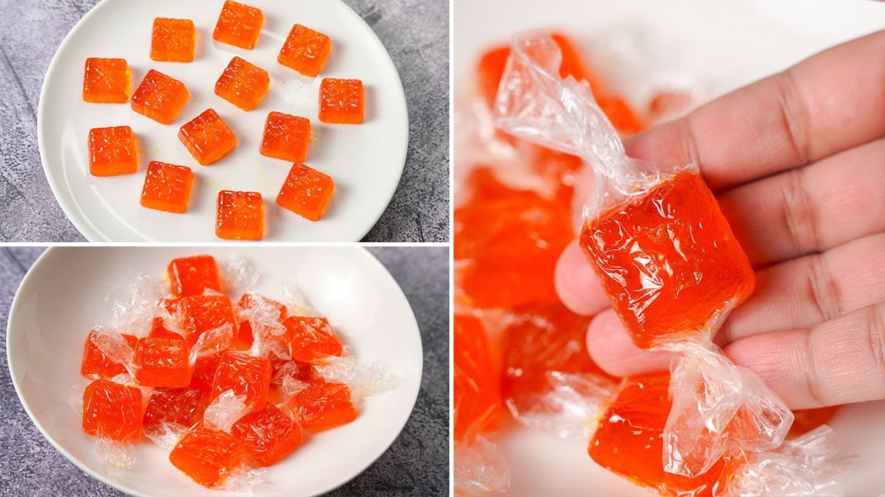 Orange Candy Recipe With Fresh Orange Juice | Homemade Orange Candy Recipe | Yummy