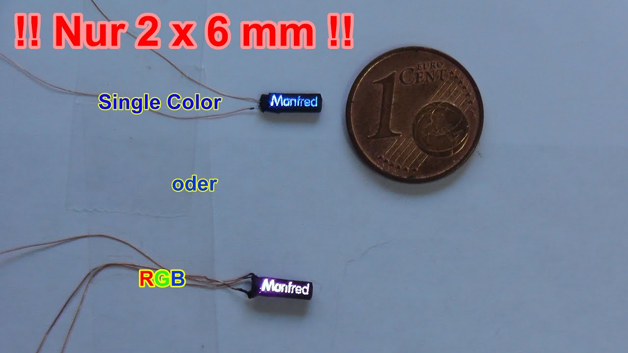 Micro Leuchtschild mit Pixelschrift herstellen | So geht’s | DYI