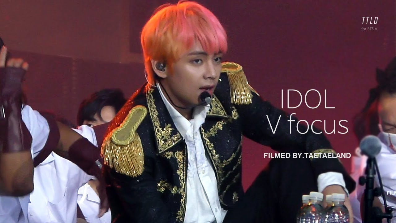 180826 LOVE YOURSELF in SEOUL │ 방탄소년단 'IDOL' 뷔 직캠 BTS V Focus Fancam [4K]