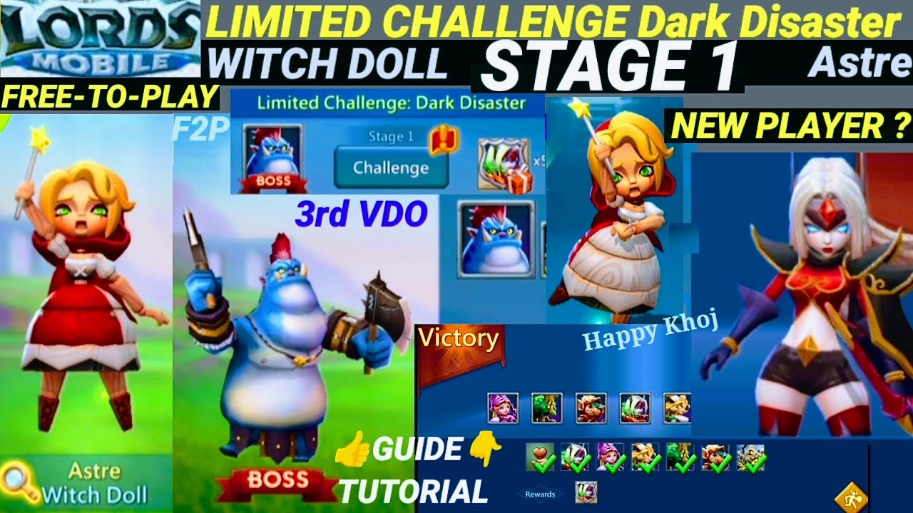 Lords Mobile Limited Challenge: Dark Disaster Stage 1 &ndash; Best F2P Strategy!